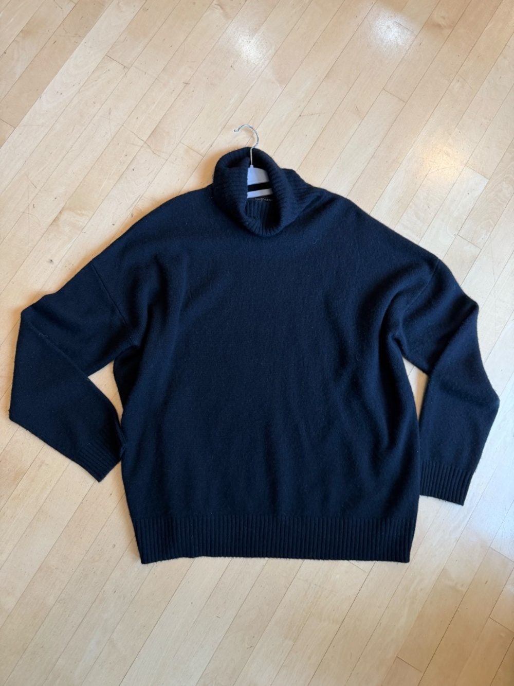 Nakedcashmere Black Joslyn Turtleneck sweater, XL, GP1594 - Picture 4 of 8
